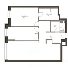 Квартира 84,5 м², 2-комнатные - изображение 4