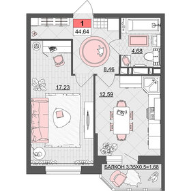 29,9 м², квартира-студия 6 399 000 ₽ - изображение 38