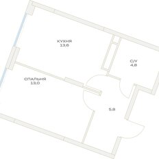 Квартира 37,2 м², 1-комнатная - изображение 2