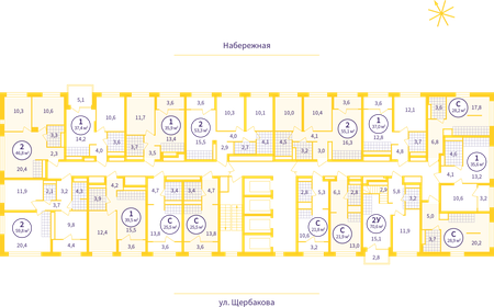 40,1 м², 1-комнатная квартира 4 630 000 ₽ - изображение 78