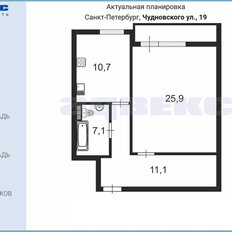 Квартира 58 м², 1-комнатная - изображение 2