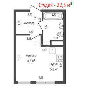 Квартира 22,5 м², студия - изображение 2