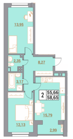 43 м², 2-комнатная квартира 5 590 000 ₽ - изображение 26