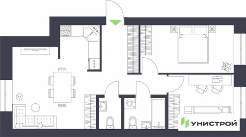 58,3 м², 3-комнатная квартира 2 200 000 ₽ - изображение 35