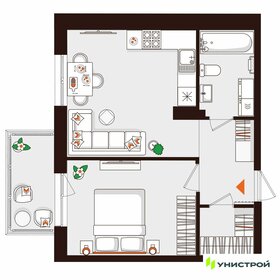 Квартира 41,5 м², 1-комнатная - изображение 1