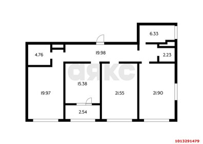 Квартира 116 м², 3-комнатная - изображение 1