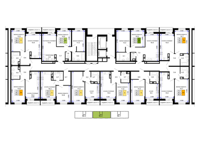 42 м², 1-комнатная квартира 7 400 000 ₽ - изображение 62