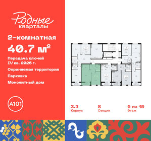 Квартира 40,7 м², 2-комнатная - изображение 2