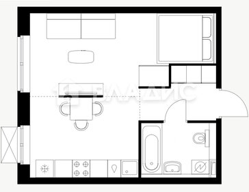 Квартира 32 м², 1-комнатные - изображение 1