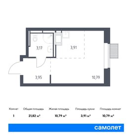 23 м², квартира-студия 7 200 000 ₽ - изображение 61