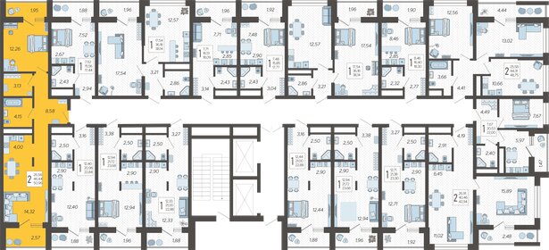 51 м², 2-комнатная квартира 18 539 248 ₽ - изображение 23