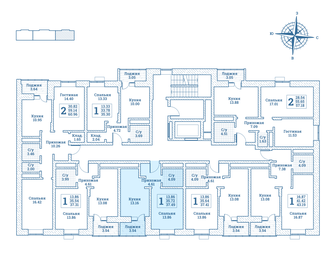 Квартира 37,5 м², 1-комнатная - изображение 2