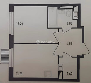 Квартира 33,5 м², 1-комнатная - изображение 1