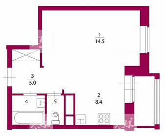 Квартира 32 м², 1-комнатная - изображение 1