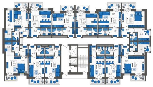 38 м², квартира-студия 11 500 000 ₽ - изображение 127