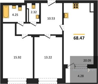 63 м², 3-комнатная квартира 5 900 000 ₽ - изображение 92