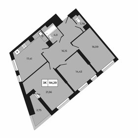 84 м², 3-комнатная квартира 12 000 000 ₽ - изображение 46