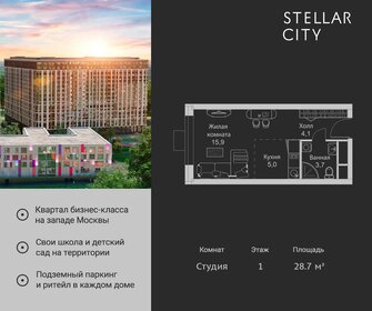 23 м², квартира-студия 7 250 000 ₽ - изображение 49