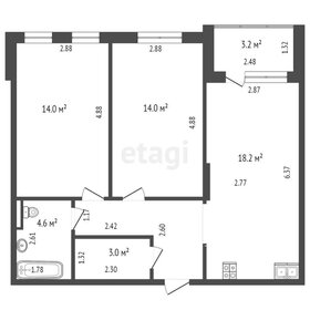 Квартира 60 м², 2-комнатная - изображение 1