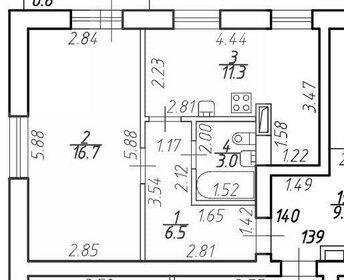 Квартира 37,7 м², 1-комнатная - изображение 1