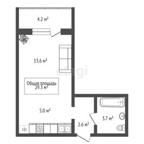 29,3 м², квартира-студия 3 700 000 ₽ - изображение 71