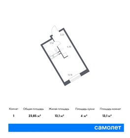 27 м², квартира-студия 7 100 000 ₽ - изображение 95