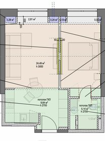 Квартира 45 м², 1-комнатные - изображение 1