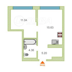 Квартира 36,4 м², 1-комнатная - изображение 1