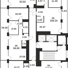 Квартира 106,1 м², 2-комнатная - изображение 3