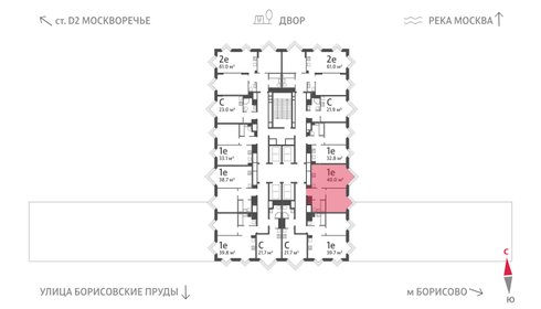 39 м², 1-комнатная квартира 18 814 576 ₽ - изображение 30