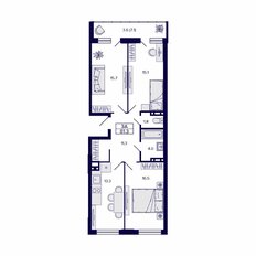 Квартира 81,3 м², 3-комнатная - изображение 2