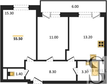 59,6 м², 2-комнатная квартира 5 290 000 ₽ - изображение 69