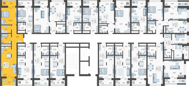 50,9 м², 2-комнатная квартира 18 596 640 ₽ - изображение 42