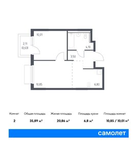 Квартира 35,9 м², 1-комнатная - изображение 1