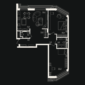 95,6 м², 3-комнатная квартира 24 983 004 ₽ - изображение 26