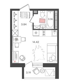 23,7 м², 1-комнатная квартира 2 050 000 ₽ - изображение 56