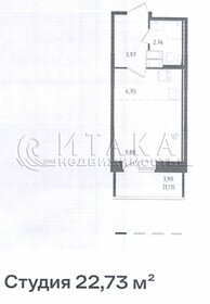 Квартира 22,7 м², студия - изображение 1