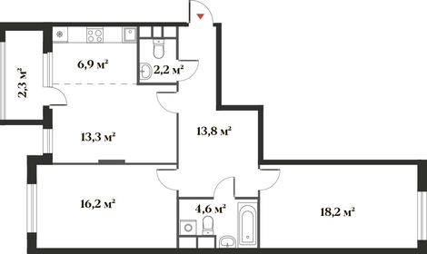94 м², 3-комнатная квартира 18 999 000 ₽ - изображение 19