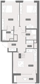 61,9 м², 2-комнатная квартира 8 173 602 ₽ - изображение 22