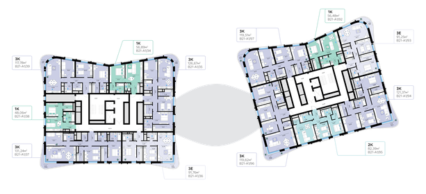 117 м², 3-комнатные апартаменты 65 500 000 ₽ - изображение 119