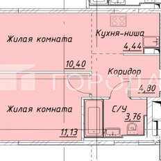 Квартира 35 м², 2-комнатная - изображение 2