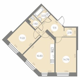 55 м², 2-комнатная квартира 11 000 000 ₽ - изображение 27