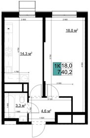 Квартира 40,2 м², 1-комнатная - изображение 1