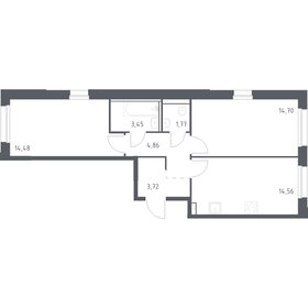 55 м², 2-комнатная квартира 17 000 000 ₽ - изображение 75