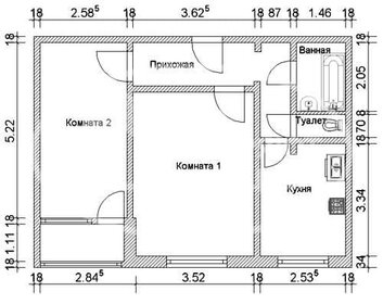 45 м², 2-комнатная квартира 1 750 000 ₽ - изображение 47