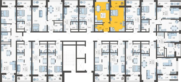 24 м², 1-комнатные апартаменты 12 600 000 ₽ - изображение 151