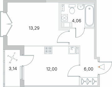 Квартира 36,9 м², 1-комнатная - изображение 1