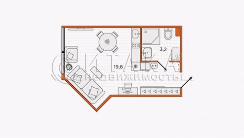 26,5 м², апартаменты-студия 4 900 000 ₽ - изображение 98