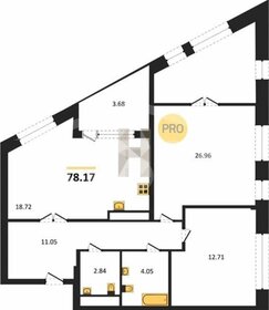 Квартира 78,2 м², 3-комнатная - изображение 1