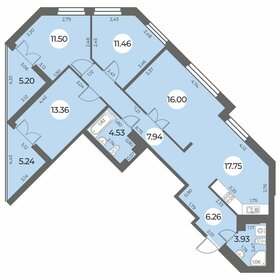 Квартира 98 м², 4-комнатная - изображение 1